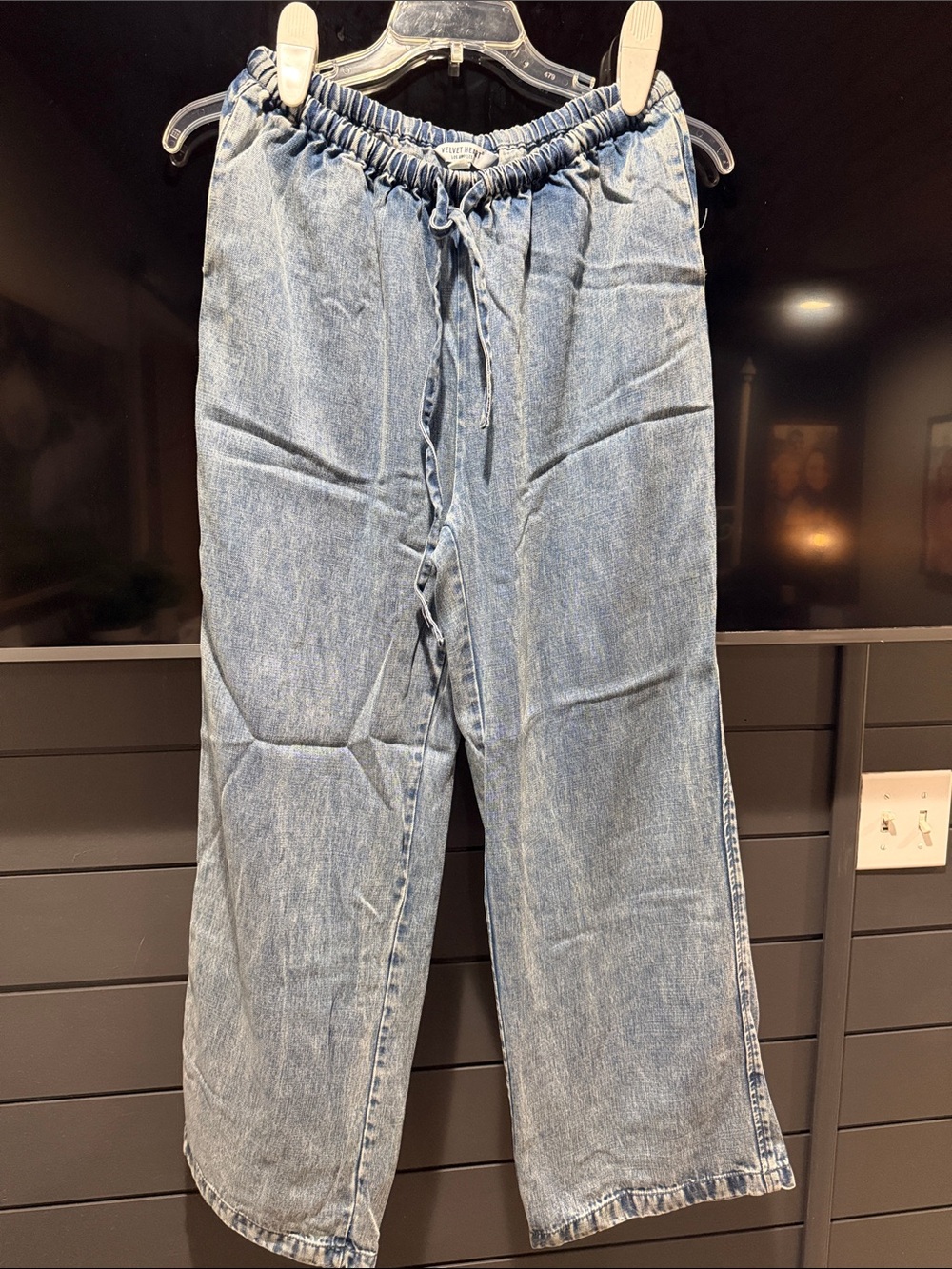 Velvet Heart Light Blue Wide-Leg Drawstring Jeans